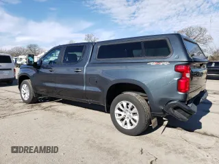 2021 Chevrolet Silverado 1500 Custom with VIN 3GCPYBEH1MG174260, listed as a Copart auction lot 87165514 with 46,231 mi miles and Salvage Title. Bid and sale history available at DreamBid. Image 2.