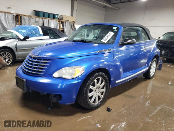 2006 Chrysler PT Cruiser Touring with VIN 3C3JY55E56T324916, listed as a Copart auction lot 86818474 with 106,730 mi miles and Salvage Title. Bid and sale history available at carsss.com. Image 1.