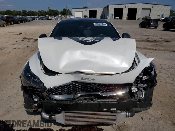 2022 Kia Stinger GT2 with VIN KNAE55LC7N6101872, listed as a Copart auction lot 68323304 with 45,305 mi miles and Salvage Title. Bid and sale history available at DreamBid. Image 5.