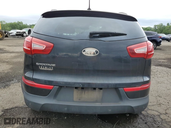 2011 Kia Sportage LX with VIN KNDPBCA24B7012852, listed as a Copart auction lot 63837085 with 186,805 mi miles and Salvage title. Bid and sale history available at DreamBid. Image 6.