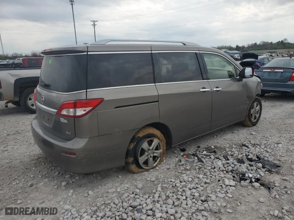 2017 Nissan Quest SV with VIN JN8AE2KP9H9168243, listed as a Copart auction lot 49855554 with 188,742 mi miles and Salvage Title. Bid and sale history available at carsss.com. Image 3.
