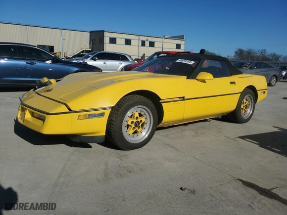 1987 Chevrolet Corvette with VIN 1G1YY3187H5107586, listed as a Copart auction lot 46694525 with 110,278 mi miles and Salvage Title. Bid and sale history available at carsss.com. Image 1.