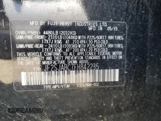 2015 Subaru Forester 2.5i with VIN JF2SJABC7FH842235, listed as a Copart auction lot 54975195 with 222,290 mi miles and Clean Title. Bid and sale history available at carsss.com. Image 13.
