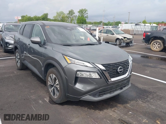 2023 Nissan Rogue SV with VIN 5N1BT3BB2PC901410, listed as a IAAI auction lot 42169114 with 25,662 mi miles. Bid and sale history available at carsss.com. Image 1.