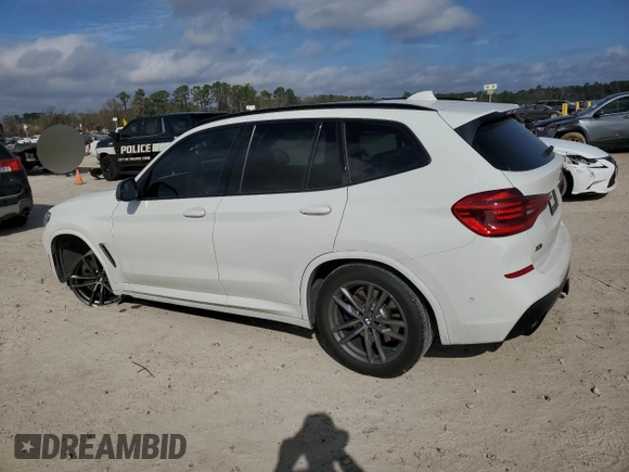 2020 BMW X3 M40i with VIN 5UXTY9C00L9C93079, listed as a Copart auction lot 44210585 with 53,087 mi miles and Salvage Title. Bid and sale history available at DreamBid. Image 2.