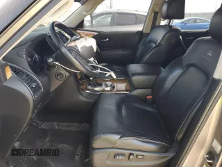 2012 Infiniti QX56 7-passenger with VIN JN8AZ2NE9C9016258, listed as a Copart auction lot 71570824 with 142,859 mi miles and Salvage Title. Bid and sale history available at carsss.com. Image 7.
