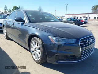 2016 Audi A6 2.0T Premium Plus with VIN WAUGFAFC5GN157022, listed as a IAAI auction lot 41454176 with 109,398 mi miles. Bid and sale history available at carsss.com. Image 1.