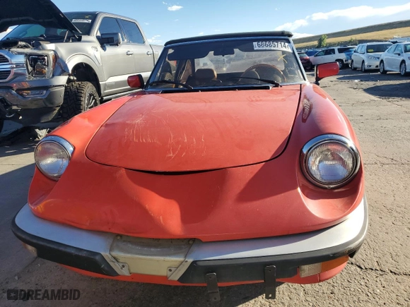 1983 Alfa Romeo Alfa Romeo Veloce with VIN ZARBA5413D1017001, listed as a Copart auction lot 68685714 with 71,738 mi miles and Salvage Title. Bid and sale history available at carsss.com. Image 5.