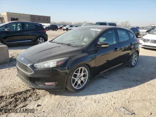2015 Ford Focus SE with VIN 1FADP3K2XFL343683, listed as a Copart auction lot 48049975 with 214,456 mi miles and Salvage Title. Bid and sale history available at carsss.com. Image 1.