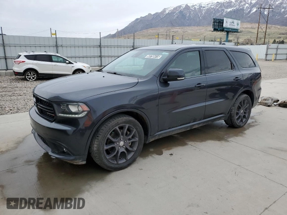 2016 Dodge Durango R/T with VIN 1C4SDJCT2GC502977, listed as a Copart auction lot 50750415 with 92,842 mi miles and Clean title. Bid and sale history available at DreamBid. Image 1.
