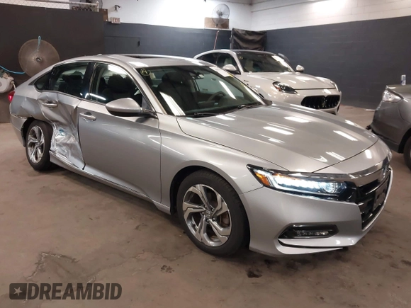 2018 Honda Accord EX with VIN 1HGCV1F46JA220710, listed as a IAAI auction lot 40693614 with 27,100 mi miles and . Bid and sale history available at DreamBid. Image 1.
