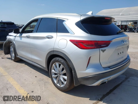 2021 Infiniti QX50 Luxe with VIN 3PCAJ5BA3MF120824, listed as a IAAI auction lot 41278149 with 52,104 mi miles and . Bid and sale history available at DreamBid. Image 3.