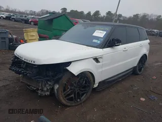 2017 Land Rover Range Rover Sport with VIN SALWR2FE9HA132445, listed as a IAAI auction lot 41638642 with 104,667 mi miles. Bid and sale history available at carsss.com. Image 2.