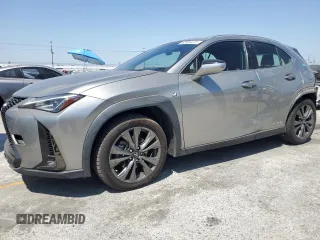 2021 Lexus UX 250h F Sport with VIN JTHE9JBH9M2042051, listed as a Copart auction lot 62956415 with 51,972 mi miles and Salvage title. Bid and sale history available at DreamBid. Image 1.