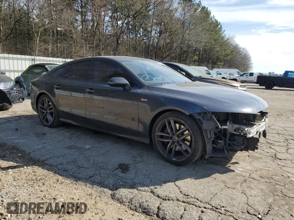 2015 Audi A7 3.0 Prestige with VIN WAU2GAFC2FN063296, listed as a Copart auction lot 43874424 with 99,370 mi miles. Bid and sale history available at carsss.com. Image 4.