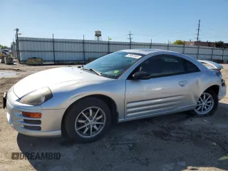 2001 Mitsubishi Eclipse GS with VIN 4A3AC44GX1E136597, listed as a Copart auction lot 75957544 with 138,229 mi miles and Salvage Title. Bid and sale history available at carsss.com. Image 1.