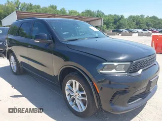 2024 Dodge Durango GT Plus z VIN 1C4RDJDGXRC207323, wystawiony jako IAAI lot #42814181 z przebiegiem 38 289 mil mil oraz . Historia ofert i sprzedaży dostępna na DreamBid. Obrazek 1.