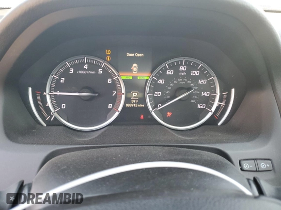 2019 Acura TLX with VIN 19UUB2F36KA000074, listed as a Copart auction lot 48382224 with 88,912 mi miles and Salvage Title. Bid and sale history available at carsss.com. Image 9.
