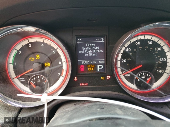 2013 Dodge Durango Citadel with VIN 1C4RDHEGXDC687475, listed as a Copart auction lot 84757144 with 208,217 mi miles and Salvage title. Bid and sale history available at DreamBid. Image 9.