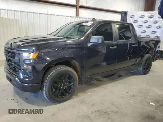 2022 Chevrolet Silverado 1500 Custom with VIN 1GCPDBEK9NZ547070, listed as a Copart auction lot 46234685 with 100,528 mi miles and Clean Title. Bid and sale history available at carsss.com. Image 1.
