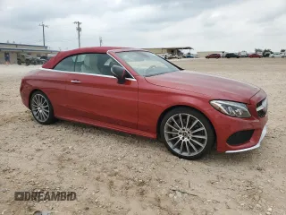 2018 Mercedes-Benz C 300 with VIN WDDWK4JB7JF714207, listed as a Copart auction lot 55471905 with 34,716 mi miles and Salvage title. Bid and sale history available at DreamBid. Image 4.