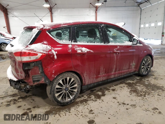 2017 Ford C-Max Energi Titanium with VIN 1FADP5FU9HL111957, listed as a Copart auction lot 39816864 with 86,017 mi miles. Bid and sale history available at carsss.com. Image 3.