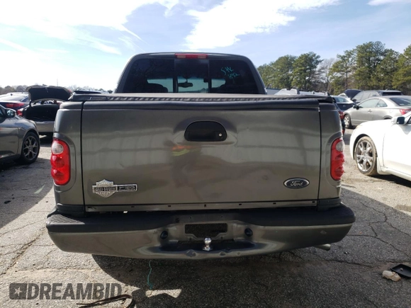 2002 Ford F-150 Harley Davidson with VIN 1FTRW07312KD72573, listed as a Copart auction lot 44971685 with 0 mi miles and Clean Title. Bid and sale history available at carsss.com. Image 6.