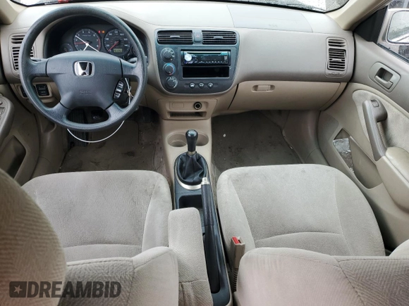 2001 Honda Civic EX with VIN 1HGES257X1L048799, listed as a Copart auction lot 51830975 with 201,051 mi miles and Salvage Title. Bid and sale history available at carsss.com. Image 8.