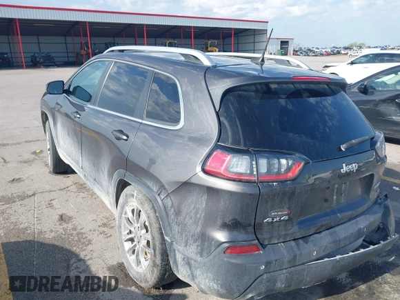 2019 Jeep Cherokee Latitude Plus with VIN 1C4PJMLX8KD418331, listed as a IAAI auction lot 42557107 with 108,096 mi miles and . Bid and sale history available at DreamBid. Image 3.