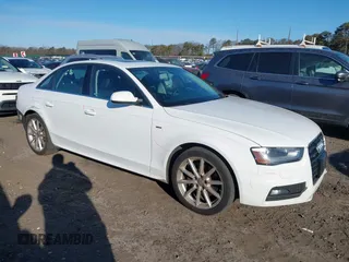 2016 Audi A4 Premium Plus with VIN WAUFFAFL6GN006105, listed as a IAAI auction lot 41698495 with 155,424 mi miles. Bid and sale history available at carsss.com. Image 1.