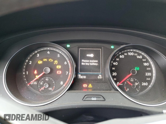 2020 Volkswagen Atlas SEL with VIN 1V2MC2CA2LC232531, listed as a Copart auction lot 80002804 with 73,810 mi miles and Salvage title. Bid and sale history available at DreamBid. Image 9.