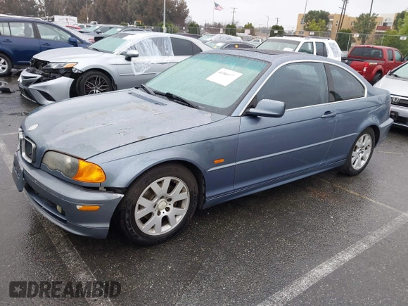 2000 BMW 3 Series 323Ci with VIN WBABM3348YJN80646, listed as a IAAI auction lot 41560077 with 230,422 mi miles and . Bid and sale history available at DreamBid. Image 2.