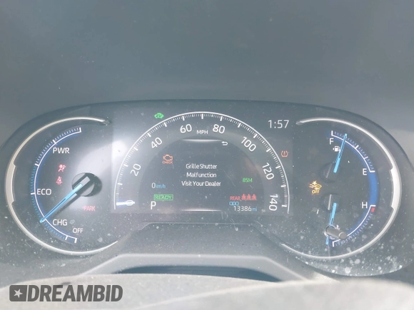 2023 Toyota RAV4 Hybrid XLE Premium with VIN JTMB6RFV5PD115565, listed as a IAAI auction lot 41787098 with 13,386 mi miles. Bid and sale history available at carsss.com. Image 7.