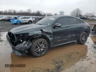 2023 Mercedes-Benz GLE 53 AMG with VIN 4JGFD6BB9PA904459, listed as a Copart auction lot 50180565 with 21,144 mi miles and Salvage title. Bid and sale history available at DreamBid. Image 1.