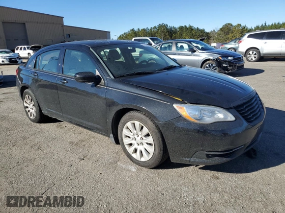 2014 Chrysler 200 LX with VIN 1C3CCBAG6EN103658, listed as a Copart auction lot 87053294 with 104,933 mi miles and Salvage Title. Bid and sale history available at carsss.com. Image 4.