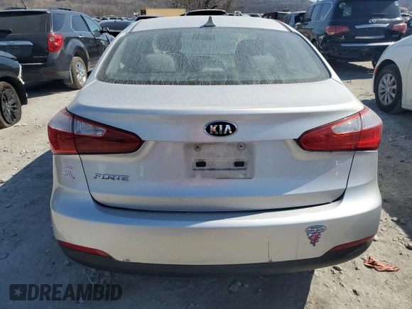 2014 Kia Forte LX with VIN KNAFX4A67E5241741, listed as a Copart auction lot 48578745 with 107,668 mi miles and Clean Title. Bid and sale history available at carsss.com. Image 6.