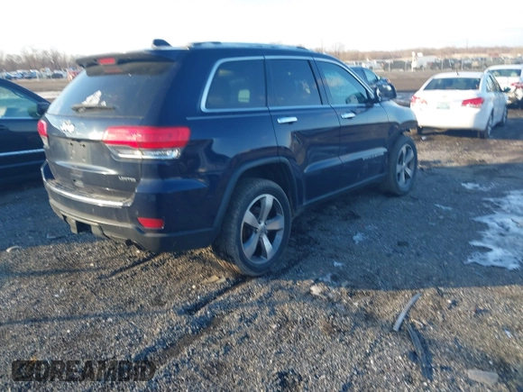 2014 Jeep Grand Cherokee Limited with VIN 1C4RJEBT0EC513098, listed as a IAAI auction lot 41324750 with 213,306 mi miles and . Bid and sale history available at DreamBid. Image 4.