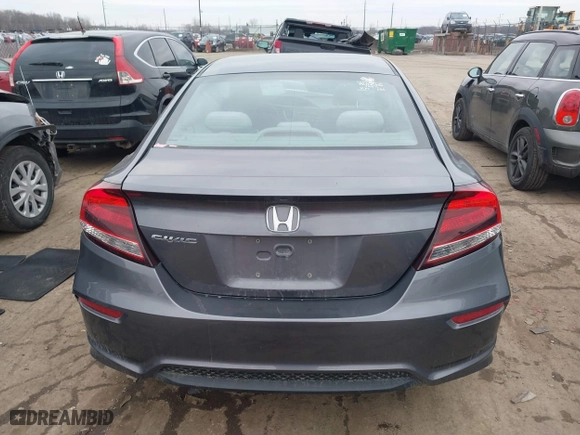 2015 Honda Civic Coupe LX with VIN 2HGFG3B58FH504642, listed as a IAAI auction lot 41672862 with 169,192 mi miles. Bid and sale history available at carsss.com. Image 16.