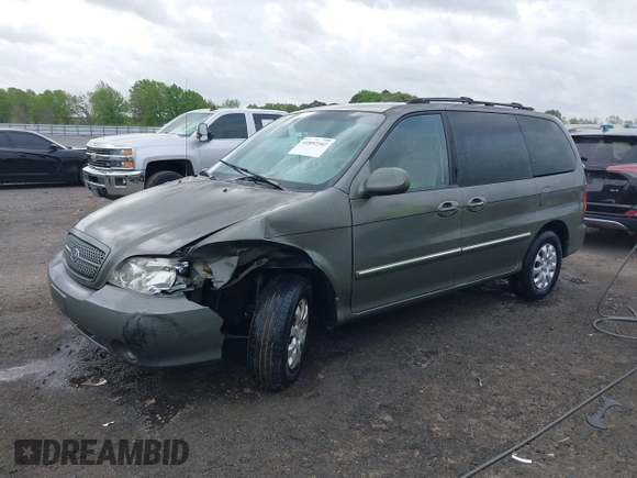 2005 Kia Sedona LX with VIN KNDUP132656734193, listed as a IAAI auction lot 41892342 with 91,768 mi miles. Bid and sale history available at carsss.com. Image 18.