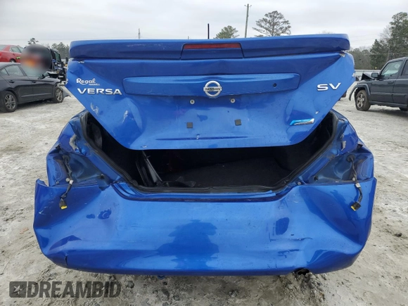 2014 Nissan Versa SV with VIN 3N1CN7AP9EL827396, listed as a Copart auction lot 44083975 with 64,967 mi miles and Salvage Title. Bid and sale history available at DreamBid. Image 6.