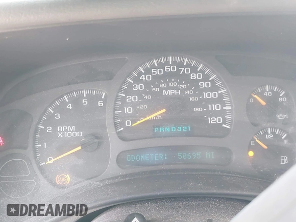2003 Chevrolet Tahoe LS with VIN 1GNEC13V83R261152, listed as a IAAI auction lot 42546536 with 50,695 mi miles and . Bid and sale history available at DreamBid. Image 7.
