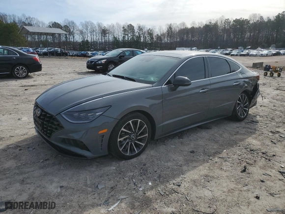 2022 Hyundai Sonata Limited with VIN KMHL34J25NA246390, listed as a Copart auction lot 48246005 with 33,781 mi miles and Salvage Title. Bid and sale history available at carsss.com. Image 1.