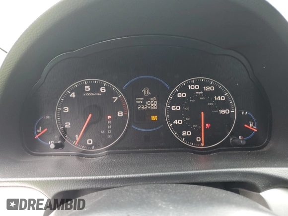 2004 Acura TSX with VIN JH4CL96894C011975, listed as a Copart auction lot 56926035 with 232,498 mi miles and Salvage title. Bid and sale history available at DreamBid. Image 9.