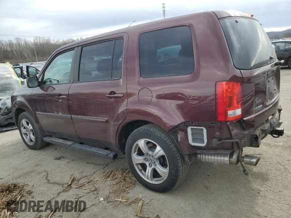 2012 Honda Pilot EX-L with VIN 5FNYF4H60CB041042, listed as a Copart auction lot 46804105 with 174,115 mi miles and Salvage Title. Bid and sale history available at DreamBid. Image 2.