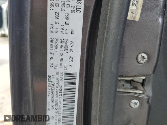 2017 Jeep Compass High Altitude with VIN 1C4NJDEB6HD192680, listed as a Copart auction lot 54389945 with 97,109 mi miles and Salvage title. Bid and sale history available at DreamBid. Image 13.