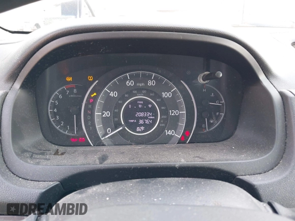 2013 Honda CR-V EX-L with VIN 2HKRM4H74DH628155, listed as a IAAI auction lot 42881796 with 208,334 mi miles and . Bid and sale history available at DreamBid. Image 7.