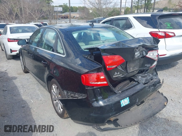 2010 Audi A4 2.0T Premium Plus with VIN WAUFFAFL0AN065190, listed as a IAAI auction lot 41796233 with 139,569 mi miles. Bid and sale history available at carsss.com. Image 3.