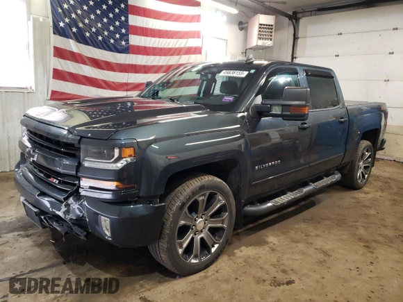 2018 Chevrolet Silverado 1500 LT with VIN 3GCUKREC5JG121283, listed as a Copart auction lot 49836155 with 95,838 mi miles and Salvage Title. Bid and sale history available at DreamBid. Image 1.