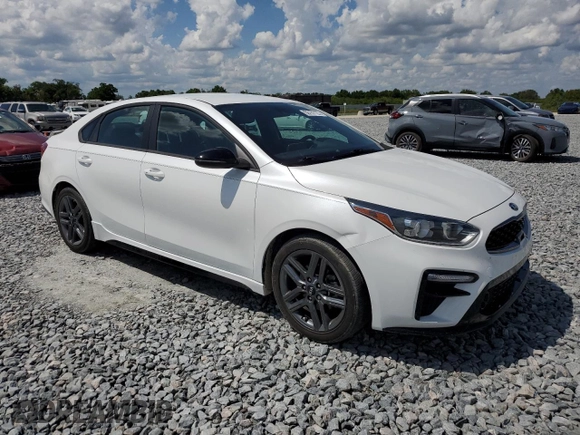 2021 Kia Forte GT-Line with VIN 3KPF34AD3ME353808, listed as a Copart auction lot 50151125 with 63,543 mi miles and Non Repairable. Bid and sale history available at carsss.com. Image 4.