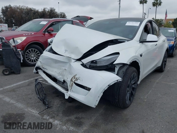2024 Tesla Model Y with VIN 7SAYGDED6RF166543, listed as a IAAI auction lot 41713362 with Not Provided miles and . Bid and sale history available at DreamBid. Image 2.